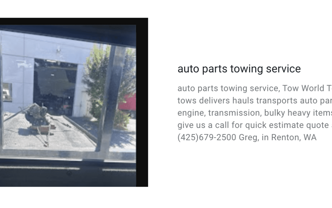 #1 Tow Truck Renton Towing