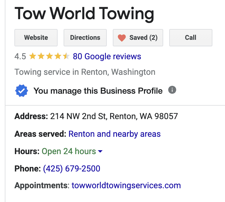 Speedy Call towing in Renton Wa