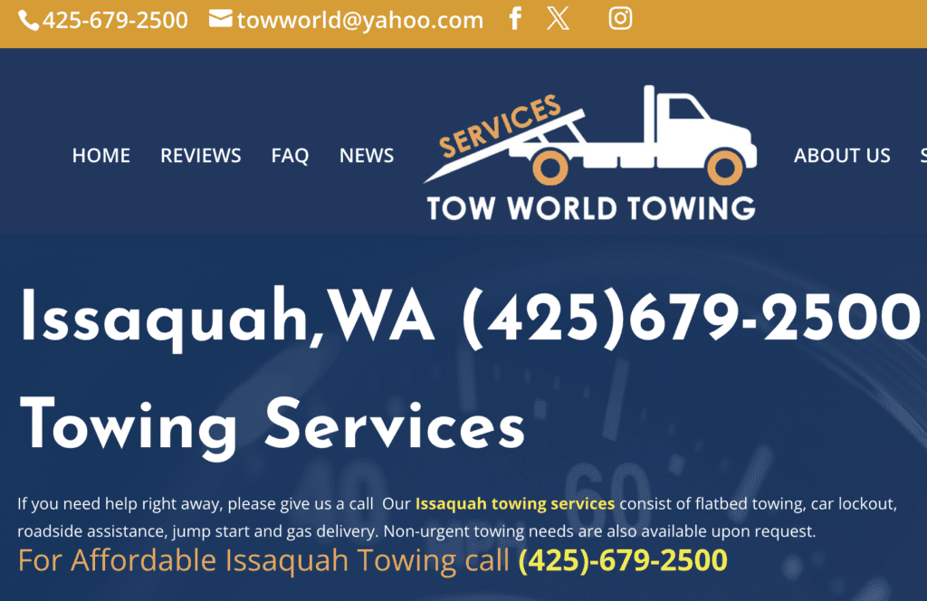 “Flatbed Towing Issaquah WA – 24/7 Fast & Damage-Free Tow Service”