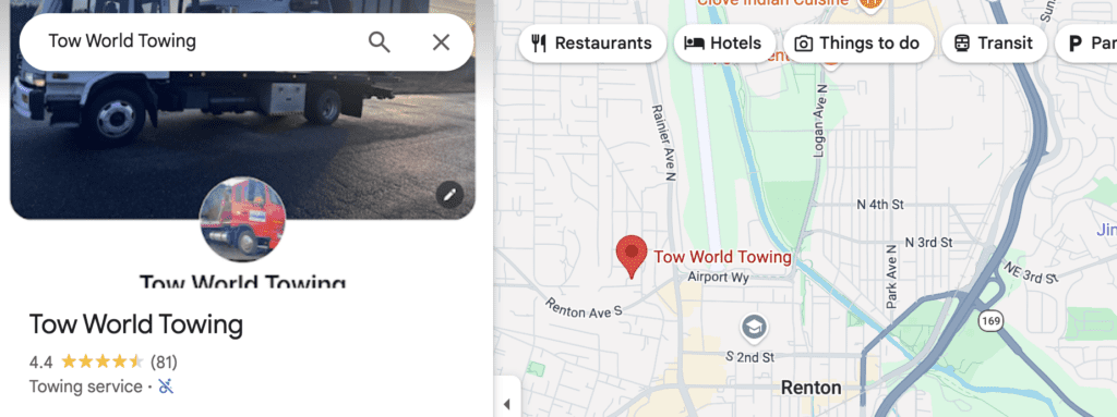 Tow World Towing City of Renton