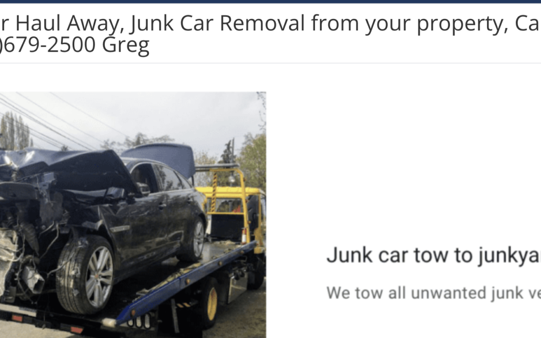 Free Junk Car Removal Near Me – We Tow Away Unwanted & Wrecked Cars Fast