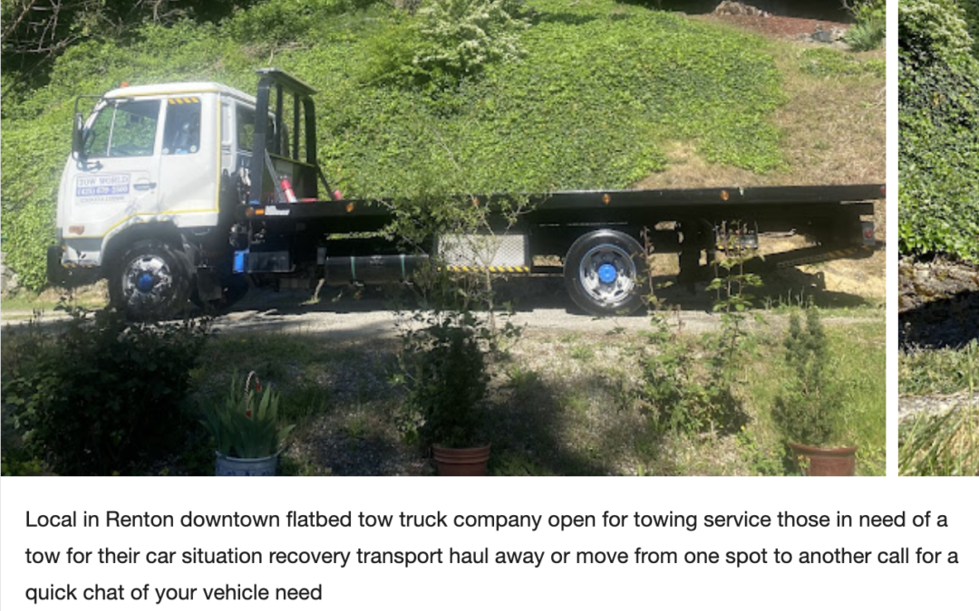 Fast Tow Truck Service in Renton Near Me | 24/7 Towing
