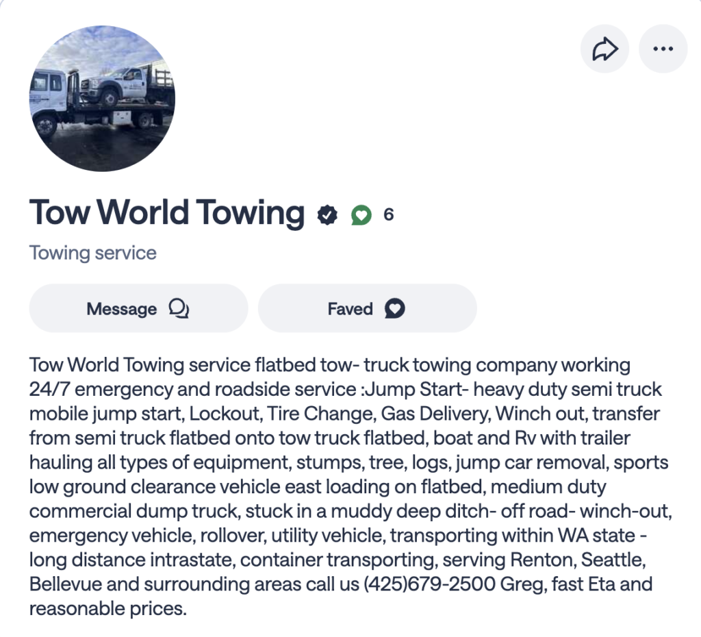 Looking for fast towing response service