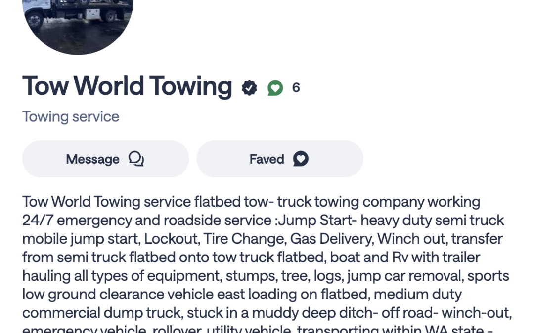 Looking for fast towing response service