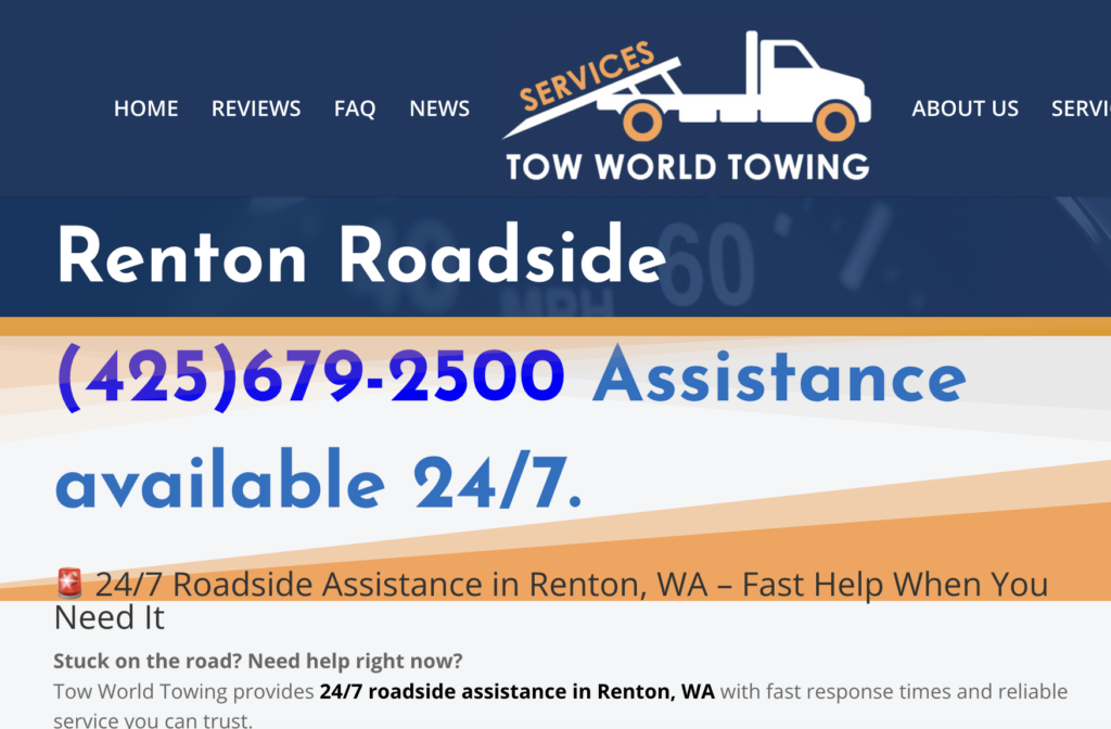 Ran into roadside problem? Need towing now!