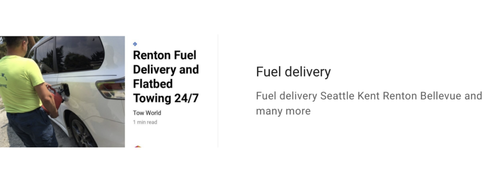 Fast Fuel Delivery in Renton WA – 24/7 Roadside Assistance