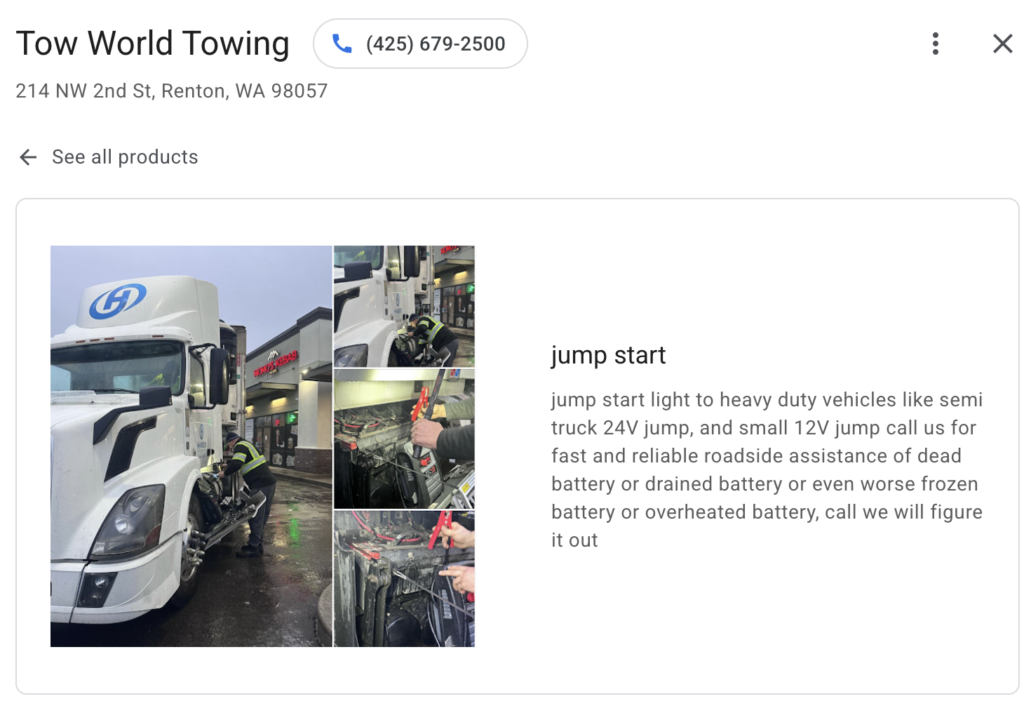 Jump Start Service in Renton, WA
