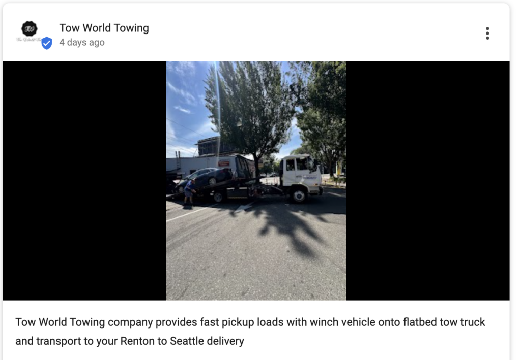 Emergency towing now open