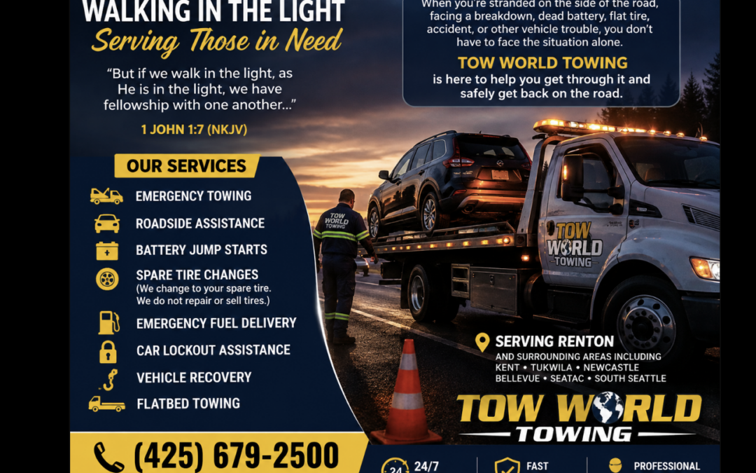 RENTON — NEED A TOW TRUCK TODAY?