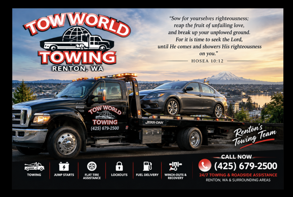 Local Renton Towing With Upfront Pricing