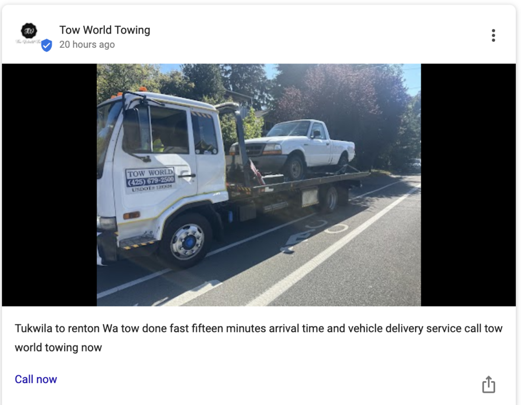 Freeway Vehicle Pickup Renton WA